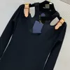 10061 XL 2024 Runway-Kleid Frühling Sommerkleid Rundhalsausschnitt Schwarz Marke Gleicher Stil Damenkleid Mode Hohe Qualität weiniD24012273