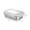 Boîte à lunch en acier inoxydable en inoxydable scellant Crisper Heat Isolation Conteners for Home Office (Green 350ml)