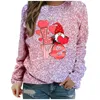 Women's Hoodies Spring Autumn And Summer Love Printed Bright Glitter Casual Pullover Women Ladies Zip Up Jackets Dressing Jacket