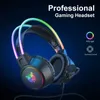 Headsets ONIKUMA RGB Gaming Headphones with HD Flexible Mic 3.5mm Gaming Headsets For PC Xbox PS4 PS5 Switch Computer Games J240123