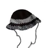 Berets Knitted Hat Trendy Skin-touching Women Cut Out Crochet Fisherman Costume Accessories