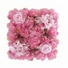 Fiori decorativi 1pc 35cm Silk Rose 3D Fondale da parete Decorazione di nozze Fiore artificiale Fondali Pannello Baby Shower Home Decor