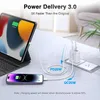 40W USB C Şarj Cube Duvar Tapı Hızlı Şarj Bloğu 4-Port PD+QC Güç Adaptörü iPhone Serials, Tabletler, Cep Telaşları için Multiport Tuğla Tip C Tip Kutusu