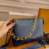 Bolso de diseñador de lujo Bolso Coussin PM Puffy Cadena de cuero suave Bolsos de hombro Crossbody Bolso de mujer Tote Clutch Square Messenger Bag Monedero 2024