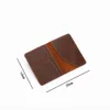 Torby Retro Passport Cover Card Holder Oryginalny skóra kobiety Kredyt Mężczyzn Credit Id Cowhide Cowhide Crows For Travel Business