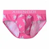 Underpants Sexy Underwear Briefs Men Pure Cotton Crotch Breathable Pink Triangle Pants For And Cute Cartoon Personalized Shorts