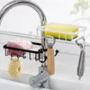 Kök förvaring Punch-Free Sink Drain Rack Hushåll leveranser kran