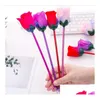 Ballpoint Pens Wholesale Creative Writing Gift Rose Pen Valentines Day Fashion School Office Supplies Dhs Drop Delivery Business Indu Dhzah