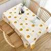 Table Cloth Small Fresh Summer Fruit Series Table Cloth Household Waterproof and Heat Insulation Table Cloth Mesh Red Picnic Mat