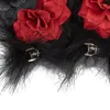 Hair Clips Animal Ears Gothic Rose For Girls Versatile Barrettes