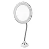 Mirrors Espejo de Maquillaje de Mesa Espejo de Aumento 10x con luz LED y Ventosa Espejo cosmético de Aumento Espejo de baño