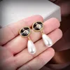 Designer Studörhängen Viviane Luxury Women Fashion Jewelry Gold Earings Metal Pearl Earring Cjeweler Westwood Woman 823