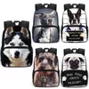 Carrier 13 Inch Leuke Franse Bulldog Schooltas Bad Guilty Dog Kinderen Kleuterschooltassen Jongens Meisjes Rugzak voor Tiener Schooltas Boekentas