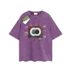 Męski projektant gu koszulka vintage retro pranie koszule luksusowa marka t koszule damskie krótkie rękawe koszulki letnia tee przyczynowe topy streetwearu Ubrania Różne kolory-63