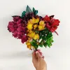 Fiori decorativi Foglia eterna Decorazioni per la casa Fiore essiccato artificiale Pianta Viola del pensiero Farfalla conservata naturale Bouquet Decorazione di nozze Navida