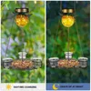Otros suministros para pájaros Alimentador solar Baño colgante Metal salvaje iluminado para exteriores