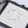 Bracciale di design con ciondolo a catena Nuovo S Placcato argento Stella regalo Farfalla Catene superiori Fornitura di gioielli di moda Bracciali Gioielli ier tar s upply s