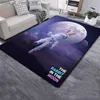 Teppich Cartoon Astronaut Kaninchen Teppich LargeCarpet für Wohnzimmer Schlafzimmer Sofa DekorationFußmatte Küche rutschfeste Bodenmatte Picknick Camp Q240123