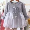 Mädchen Kleider Baby Mädchen Kleidung Dot Langarm Kleid für Mädchen Kleidung Kinder Kleidung Vestido Infantil Nette Geburtstag Kostüm