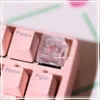 Klavyeler Klavyeler Kişiselleştirilmiş Tasarım Şeffaf Işık Taşıyıcı Esc Key Kapakları Reçine Peynir Kek Oyunu Bilgisayar Mekanik Klavyeler Anahtar Kapaklar YQ240123