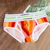 Mutande U Convesse Uomo Cotone Vita media Intimo Mutandine Perizoma Slip sexy Lingerie maschile Abbigliamento da mare Elasticità Scivola Verde