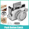 New Push Button Latch Lock Door Catch Knobs Household Metal Push Button Cabinet Drawer Catch Lock For Furniture Boat Camper RV