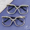 Sunglasses Brand Design Handmade Rhinestone Cat Eye Fashion Glasses Women Crystals Sexy Round Vintage Beach Party