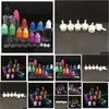 Bouteilles d'emballage en gros 5ml 10ml 15ml 20ml 30ml 50ml Pet Ejuice avec bouchon à l'épreuve des enfants E liquide longue pointe compte-gouttes mince livraison directe O Dhsdo