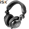 Headsets iSK HP-960B headband headphone auriculares studio monitor dynamic stereo DJ headphones HD headset noise isolating headset J240123