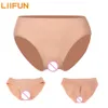 Accessori per costumi Mutandine vaginali finte in silicone: biancheria intima da uomo transgender realistica per crossdresser per drag queen, trans, travestiti