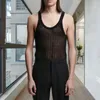 Herrtankstoppar Camisole Skin-touch ärmlös rund nack