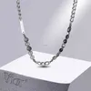Anhänger Halsketten Vnox 7mm kubanische Ketten Halsketten Unisex Perlen Charme Kragen Frauen Männer Miami Curb Links mit Forever Bar