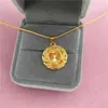 Colares de pingente 24k ouro preenchido waterdrop pingente colares para mulheres atacado cor de ouro puro coração colar de jóias de casamento presente