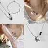 Choker Butterfly Pendant Necklace Valentine Jewelry Gifts Waving Stacking Christmas Gift For Women Girls Dropship
