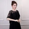 Lenços Lace Xaile Impressionante Casamento Elegante Nupcial Shrug Chiffon Cape para Mulheres Festa de Noite Wraps Boleros Interior Ao Ar Livre