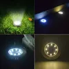 8Led Ground Solar Powered Garden Lamp Outdoors Pathway LED Light Yard Lawn Lamps FMT2131