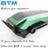 Tagliacapelli BTM P90 P50 Professionale Olio Testa Gradiente Tagliacapelli elettrico senza fili Potere Parrucchiere Silenzioso Barbiere Finitura Macchina YQ240122