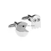 Cuff Links Brass Packman Ghost Bean Cufflinks Greedy Snake Drop Delivery Jewelry Tie Clasps Dhefm