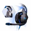 Headsets Kotion EACH G2000 Stereo Gaming Headset Deep Bass Computer Game Headphones Earphone with LED Light Microphone for PC Laptop PS4 J240123