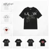 Lanvin Chemise Designer Luxe Lanvins Classique T-shirt Poitrine Lettre Imprimé Hommes Et Femmes Top Été Respirant High Street Coton 6173