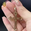 Gorąca sprzedaż Raper Cross Wiselant 5A Cubic Zirconia Diamond Ice Out Hihop wisiorek mosiądz religijny wisiorek na naszyjnik