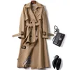 Luxury Fashion Designer Brand Women's Trench Coats Windbreaker England Long Trench 2024 Spring Coat