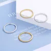 Anéis de banda Anel de prata esterlina feminino com diamante completo de linha única Anel de diamante Ins Japão e Coreia do Sul Anel de tira Anel de cauda Anel de dedo indicador Vdq6