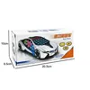 3D LED auto speelgoed flash auto speelgoed obstakel vermijden automatische rotatie muziek geluid elektrische auto speelgoed kindercadeau speelgoed 240123