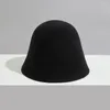 BERETS CLOCHE HAT女性秋の冬のバケツフェデラ屋外スポーツハイキングのための温かいソフトアクセサリー