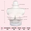 Accessoires de costumes pour travesti, poitrine en Silicone, couleur blanche, couleurs personnalisées avec costume en coton élastique, faux seins pour Cosplay