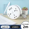 New Other Home Appliances Universal EU Plug Power Strip Socket With Extension Cable 2.8M 3 USB EU US UK Plug AC Outlet Multi Network Electric Accessories