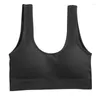 Traje de yoga Sujetador deportivo para mujer Ropa interior Chaleco Push Up Gimnasio sin costuras Tops sin anillo de acero Bralette femenino