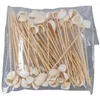 Forks 100 Pcs Bamboo Shell Skewers Fashion Disposable 4.7 Inch Fruit And