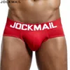 Cuecas jockmail marca mens roupa interior briefs sexy cuecas calzoncillos hombre deslizamento gay sleepwear respirável algodão masculino calcinha shorts